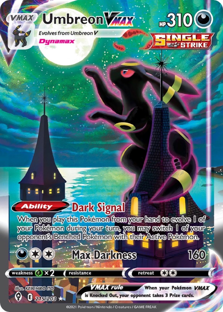 Pokémon Evolving Skies Umbreon VMAX Alt Art