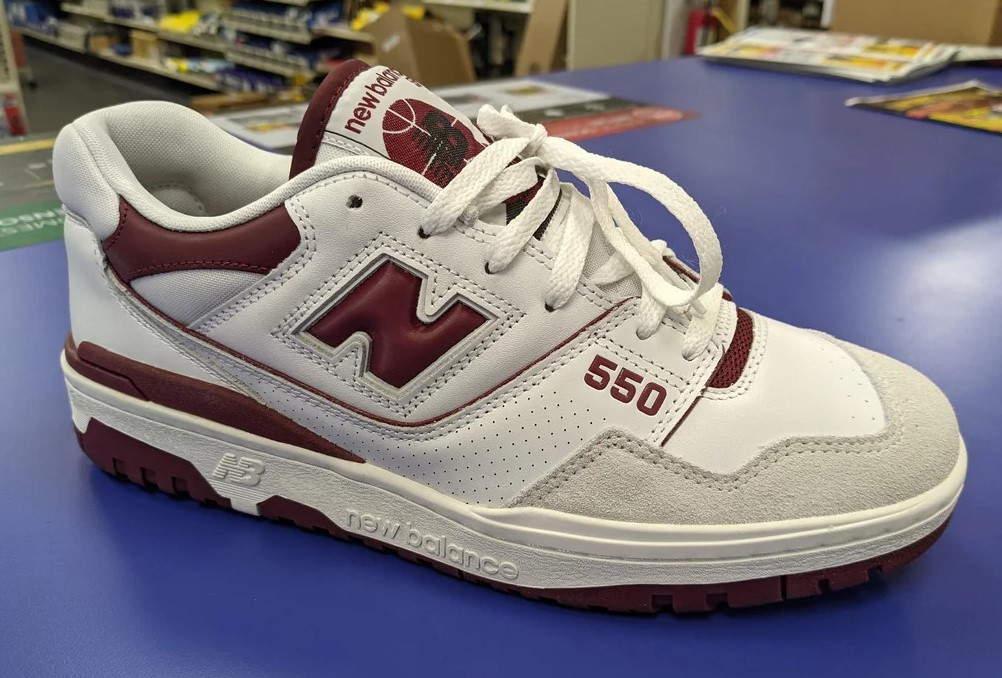 New Balance 550 White Burgundy